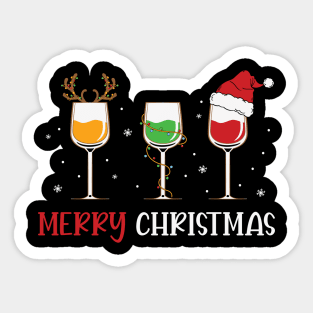 Merry Christmas Drinks Sticker